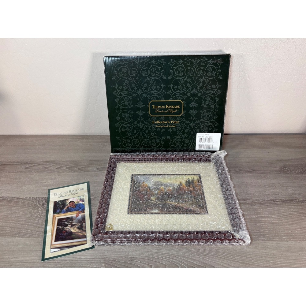 Thomas Kinkade Valley of Peace Framed Matted Collector's‎ Print COA 001-202-8134